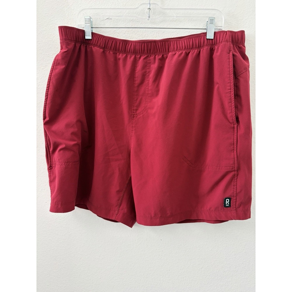 Rhone Essentials Mens Athletic Shorts XL Red Drawstring Pocket Training Gym